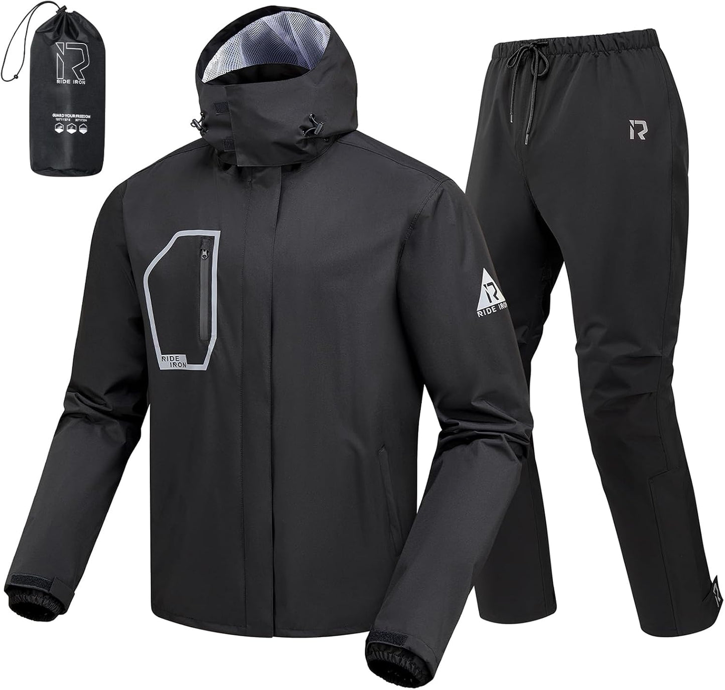 Rain Suit for Motorcycle Riders with 15000mm Waterproof Rating