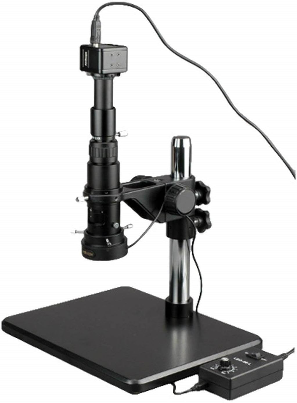 Digital Monocular Inspection Microscope with 5MP Camera and Zoom