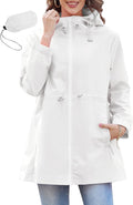 Zando Packable Rain Jacket Women Waterproof - Lightweight Hooded