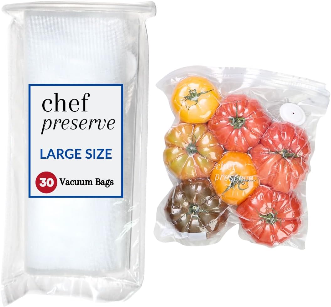 Chef Preserve Reusable Vacuum Sealer Bags for Food Storage