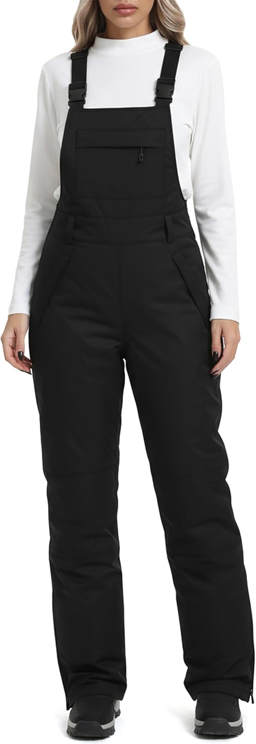 DAFENGEA Women's Ski Bibs Snow Pants for Winter Sports