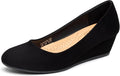 Wedge Heels for Women - 1.85 in Low Mid Heel Comfortable Pumps