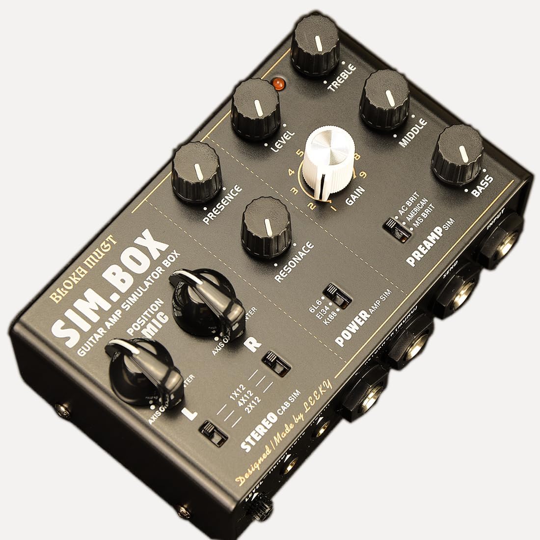 Guitar Effect Pedal Amplifier Simulation for Electric Guitar