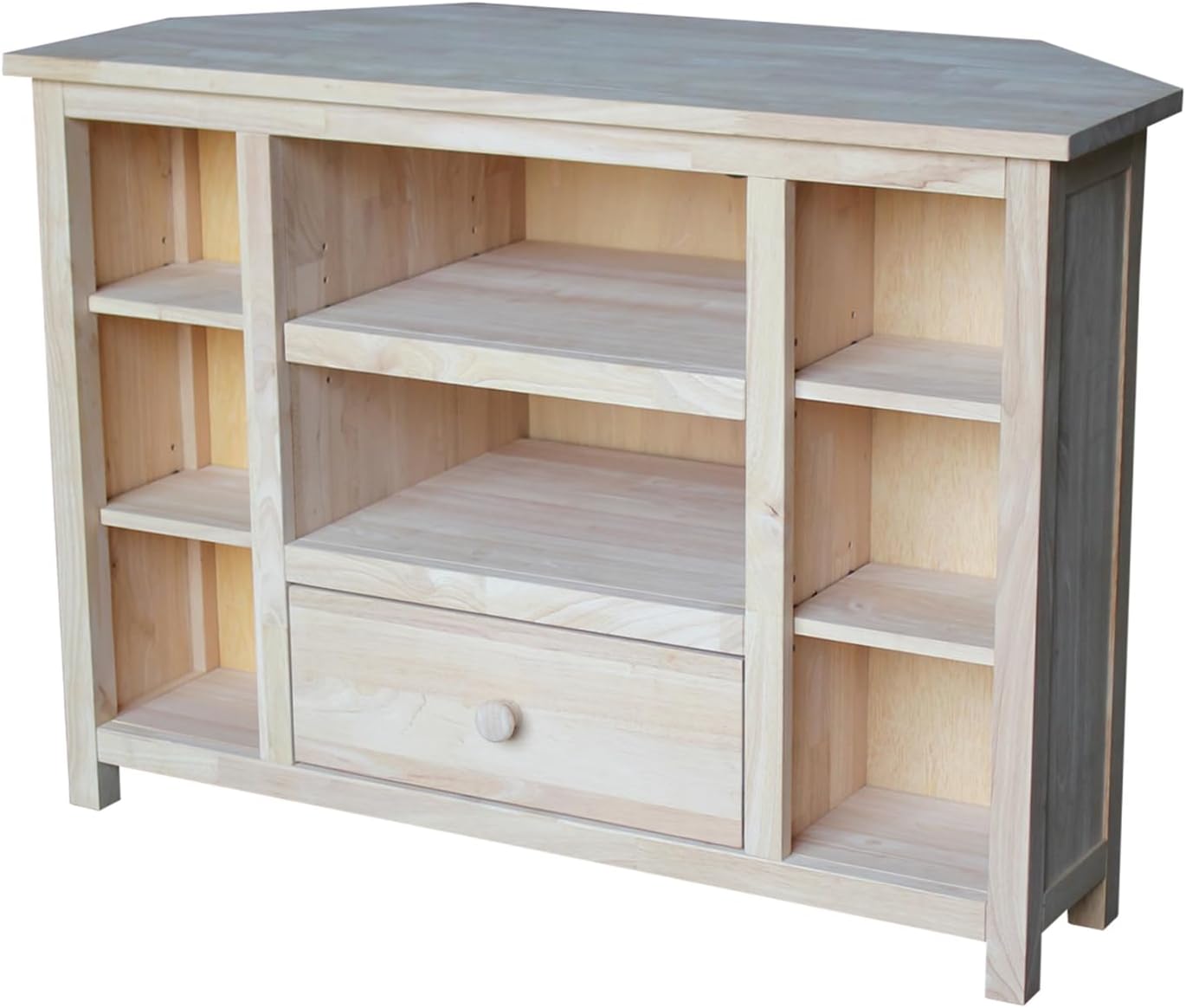 IC International Concepts Unfinished Corner TV Stand Review