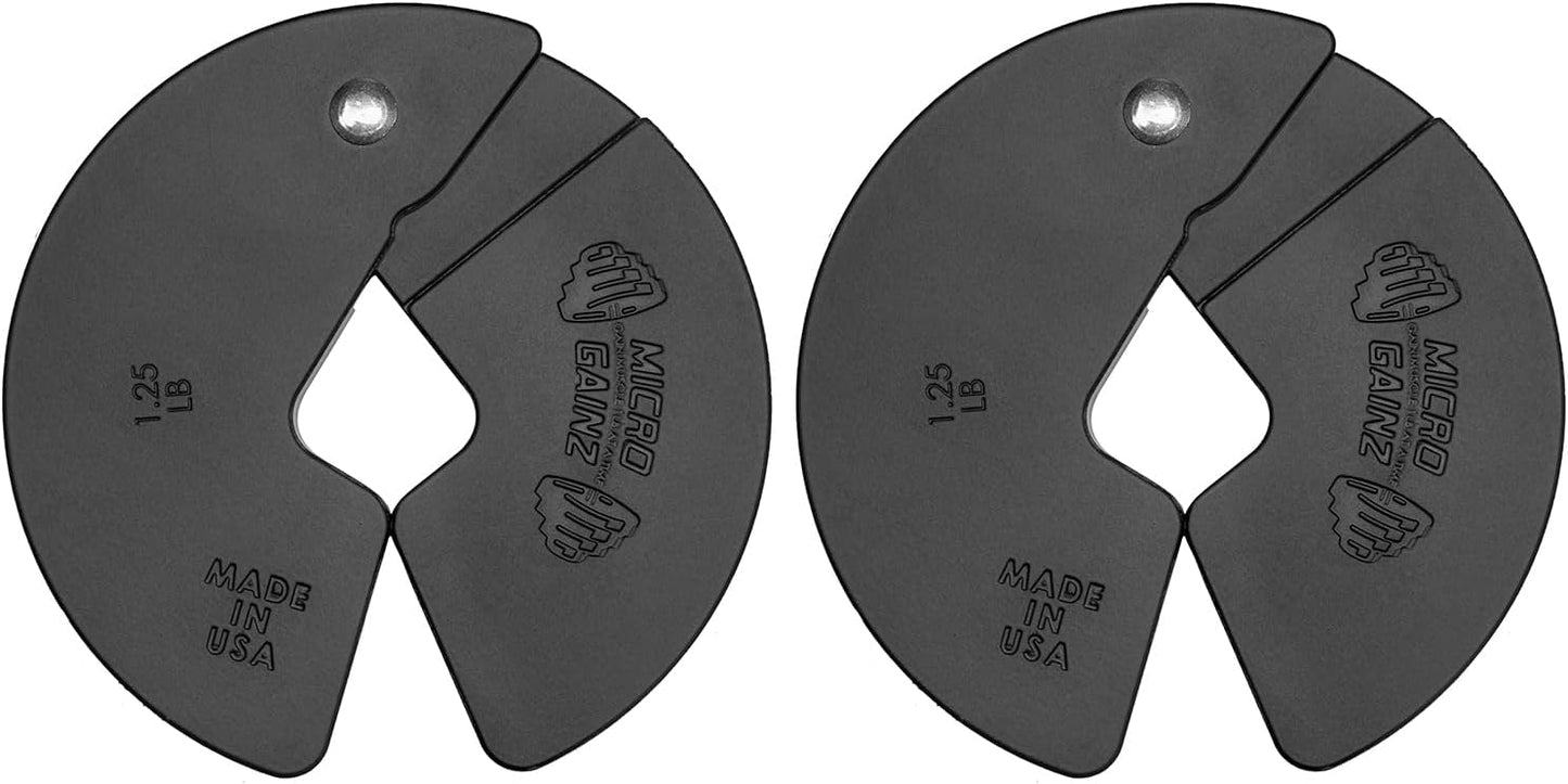 Micro Gainz 1.25lb Fractional Weight Plates for Dumbbell Training