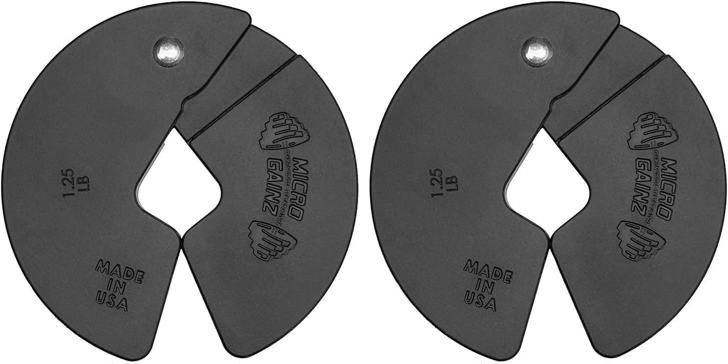 Micro Gainz 1.25lb Fractional Weight Plates for Dumbbell Training