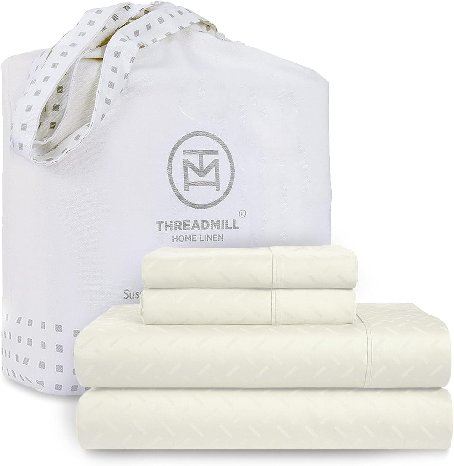 Threadmill 100% Cotton King Size Sheets Set for Ultimate Comfort