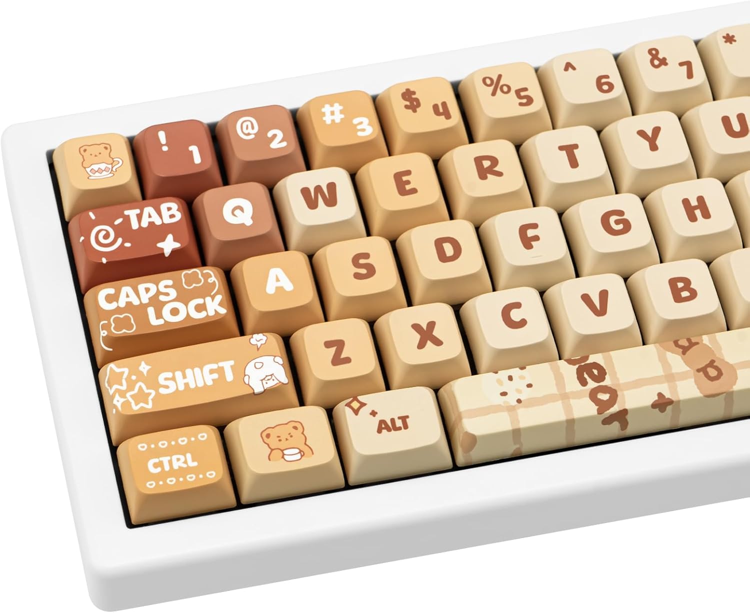 Cute PBT Keycaps Set for Mechanical Gaming Keyboards
