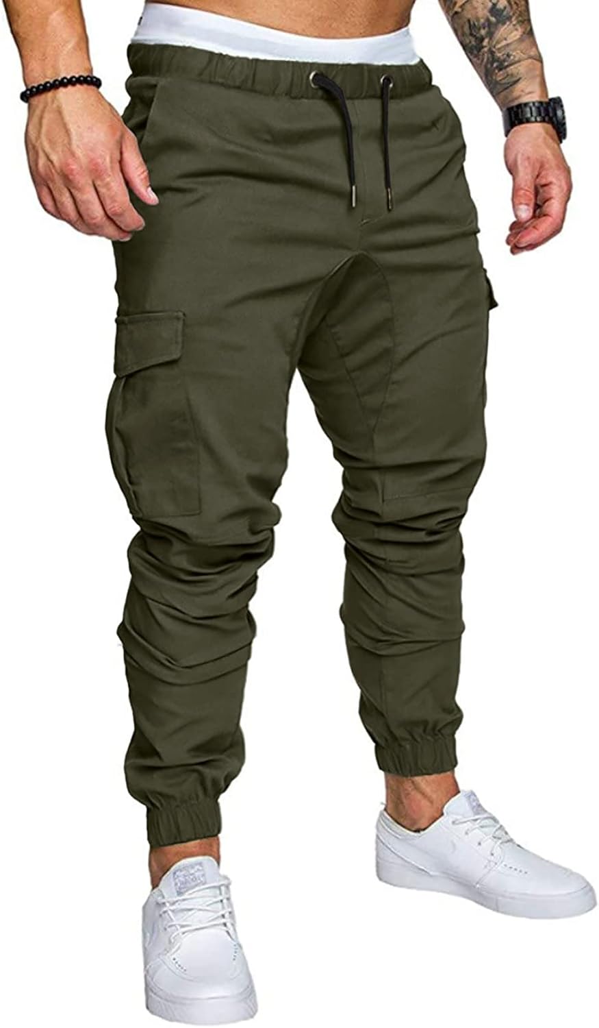 JMIERR Mens Fashion Cargo Pants - Stylish Athletic Joggers