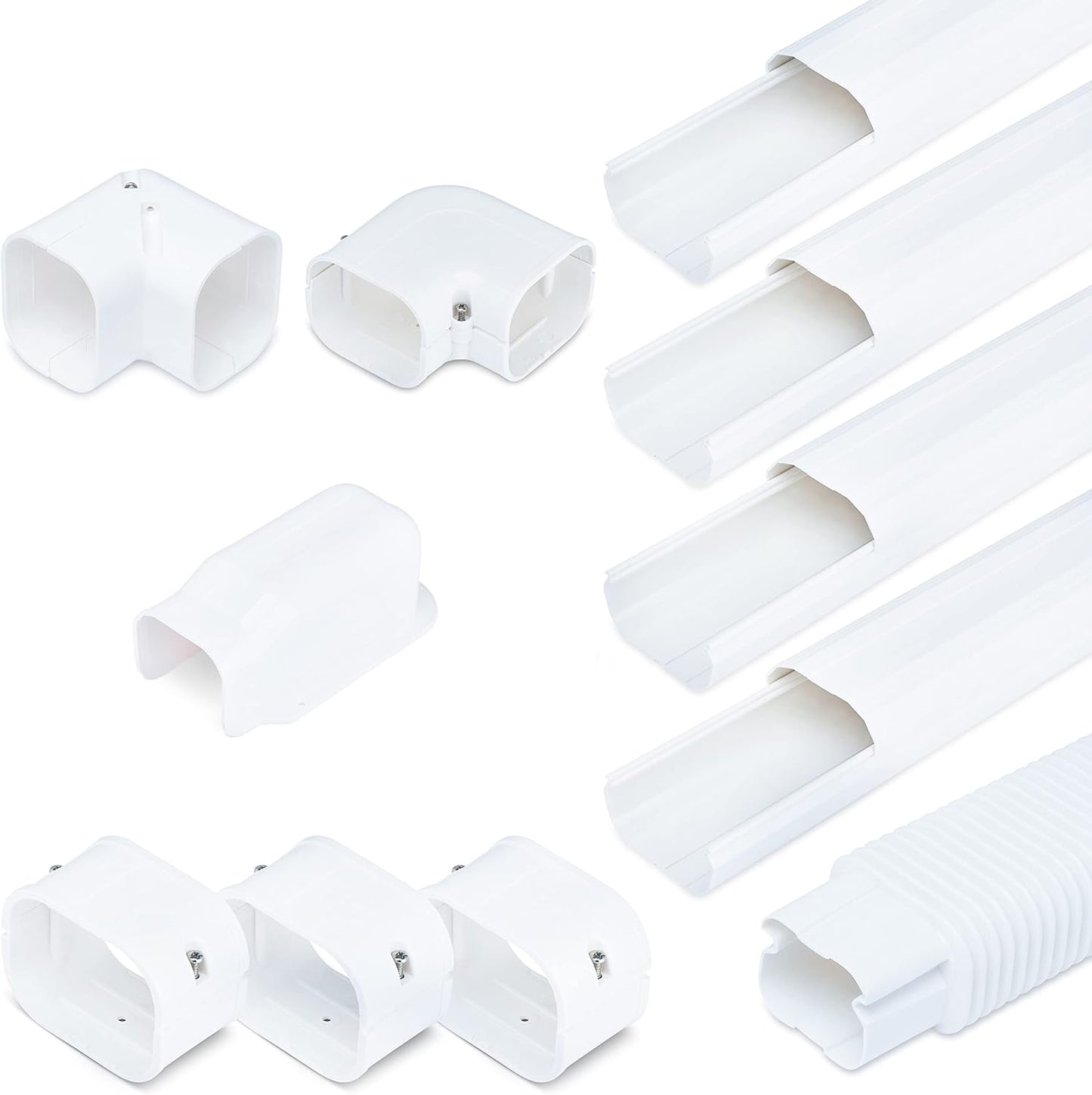 Sealproof 4 Mini Split Line Cover Kit - 15 FT PVC Line Coverage