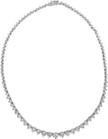 Timeless 17in Graduated Riviera Necklace with Pink Cubic Zirconia