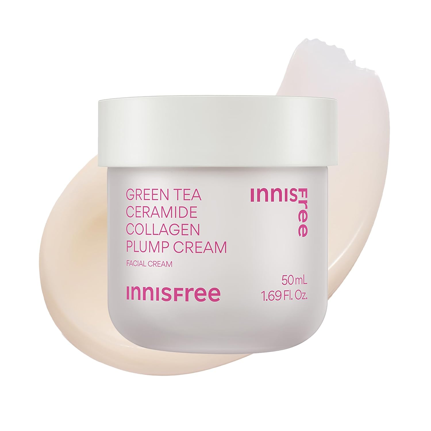 innisfree Green Tea Ceramide Collagen Plump Cream for Youthful Skin