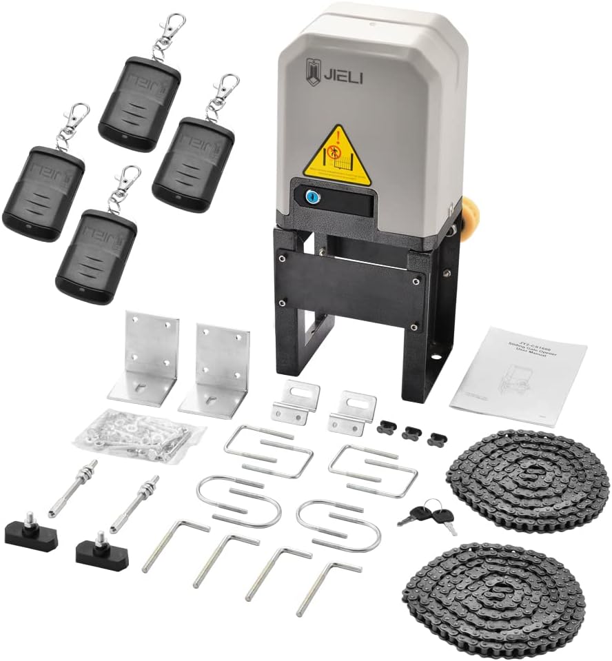 JIELI JY7 Automatic Sliding Gate Opener for Heavy Duty Gates