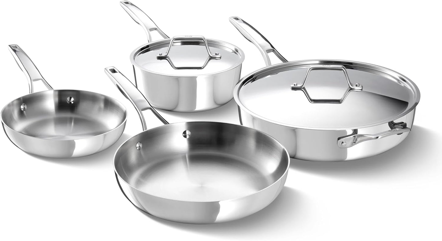 Premier Stainless Steel 6-Piece Cookware Set for Every Kitchen