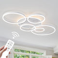 Modern LED Ceiling Light 47in Flush Mount - Dimmable Dining Room