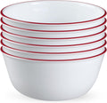 Corelle Vitrelle Glass 6-PC 28 OZ Bowls Set - Chip-Resistant
