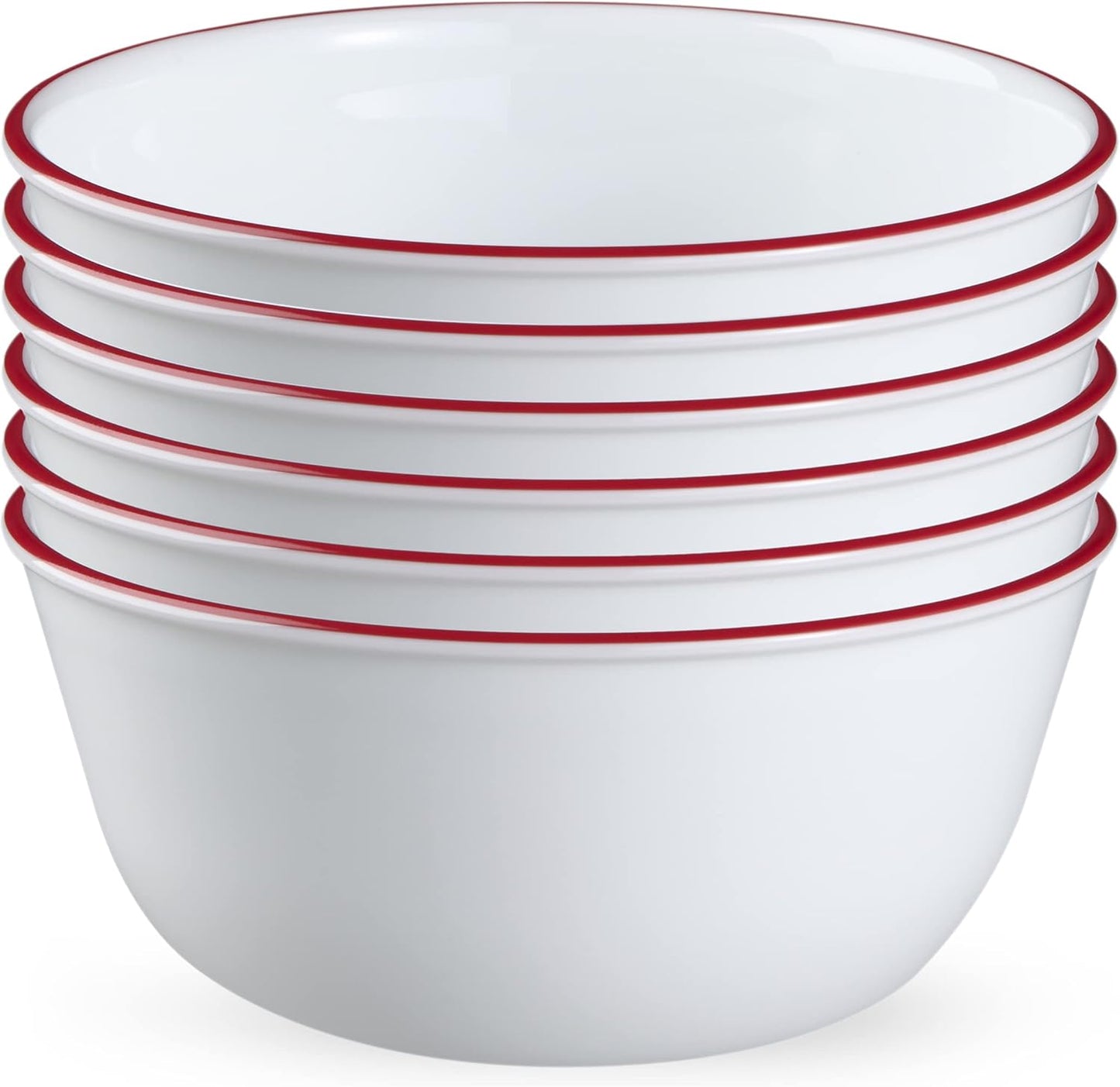 Corelle Vitrelle Glass 6-PC Bowls Set for Soup and Cereal