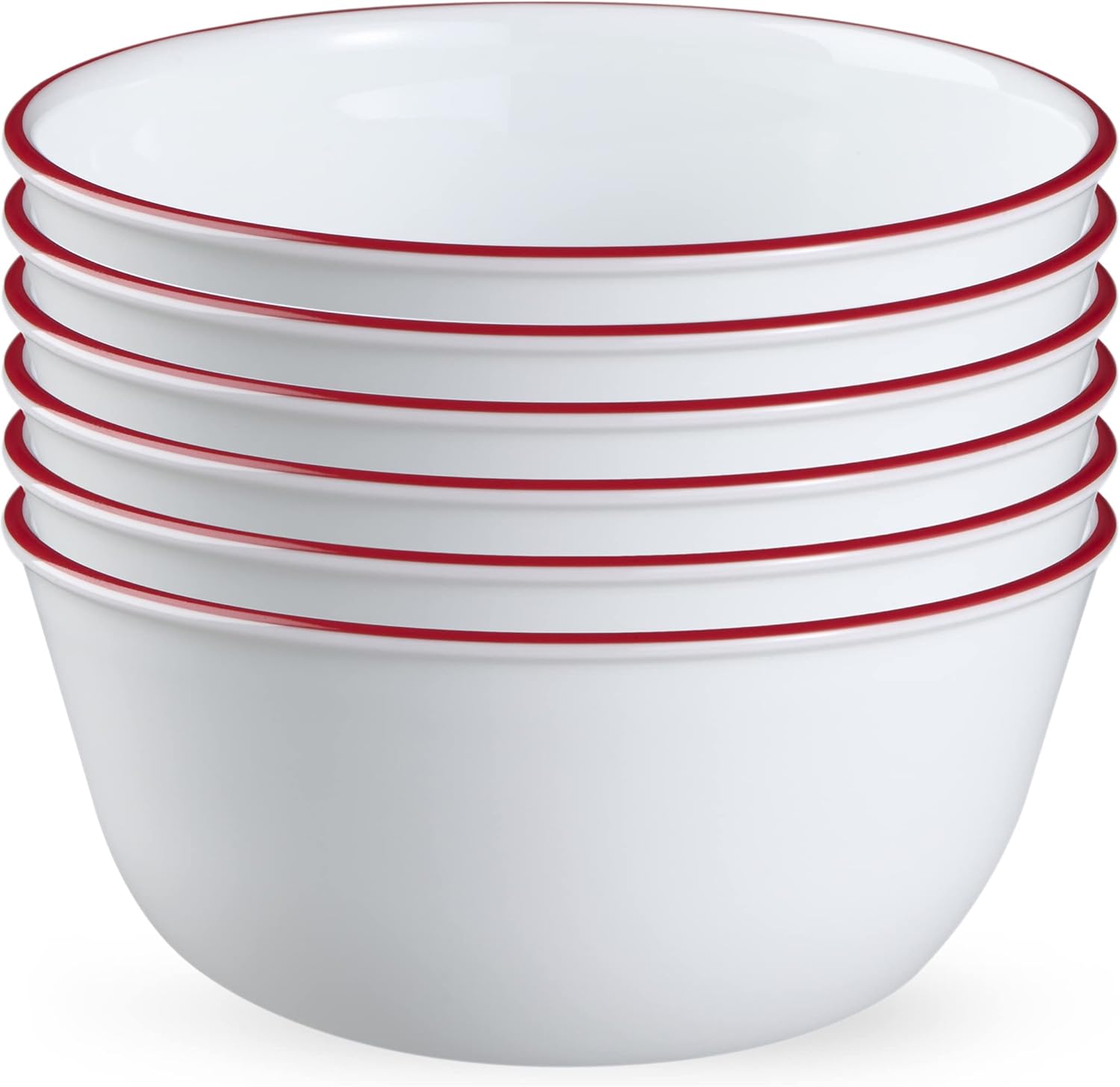 Corelle Vitrelle Glass 6-PC Bowls Set for Soup and Cereal