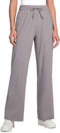 CRZ YOGA 4-Way Stretch Casual Pants for Womens 30.5 in Straight Wide