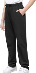Kids Cotton Sweatpants Boys Soft Casual Straight Leg Athletic Pants