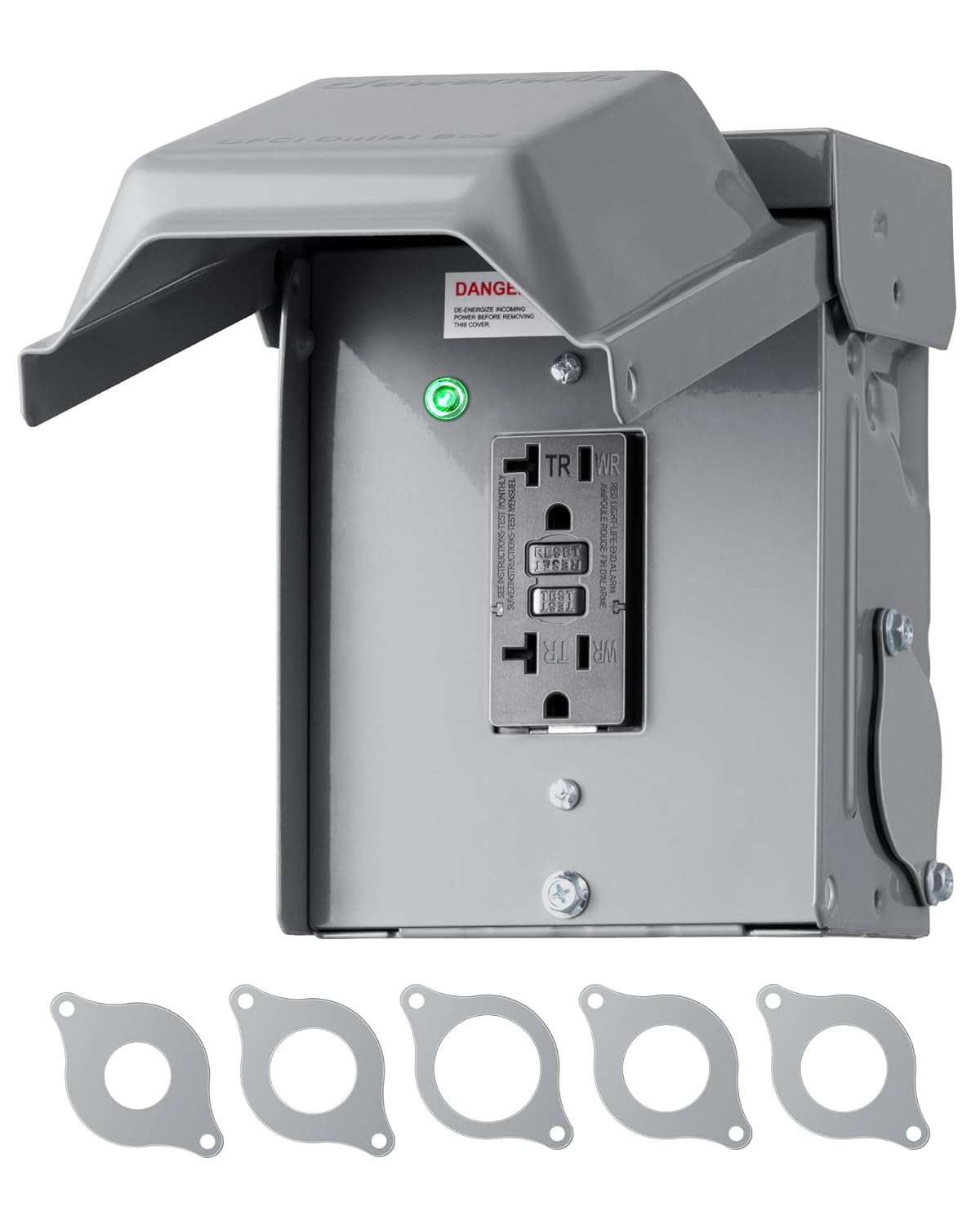 DEWENWILS Outdoor Electrical Outlet Box with GFCI Protection