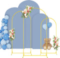 Arch Backdrop Stand and Cover Set of 3 (6ft, 5ft, 4ft) - Dusty Blue