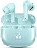 Mint Green Wireless Earbuds Bluetooth Headphones - 40H Playtime