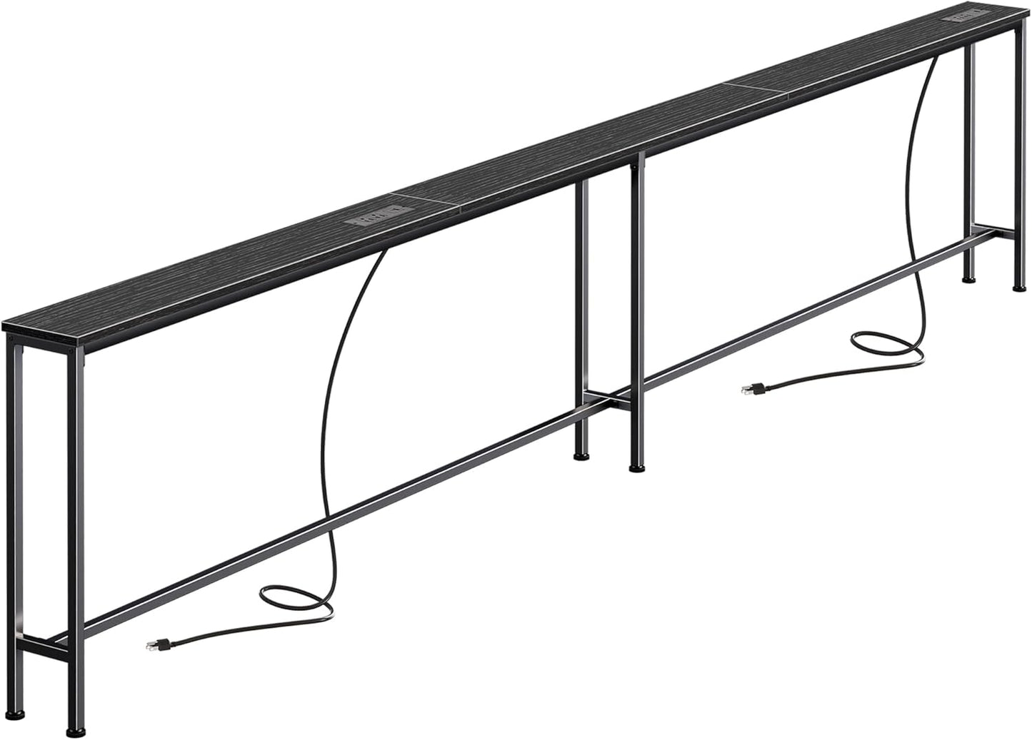 110.2 Inch Sofa Table with Power Outlets and USB-C Port