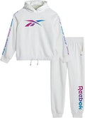Reebok Girls' Sweatsuit Set - 2 Piece Hoodie and Jogger