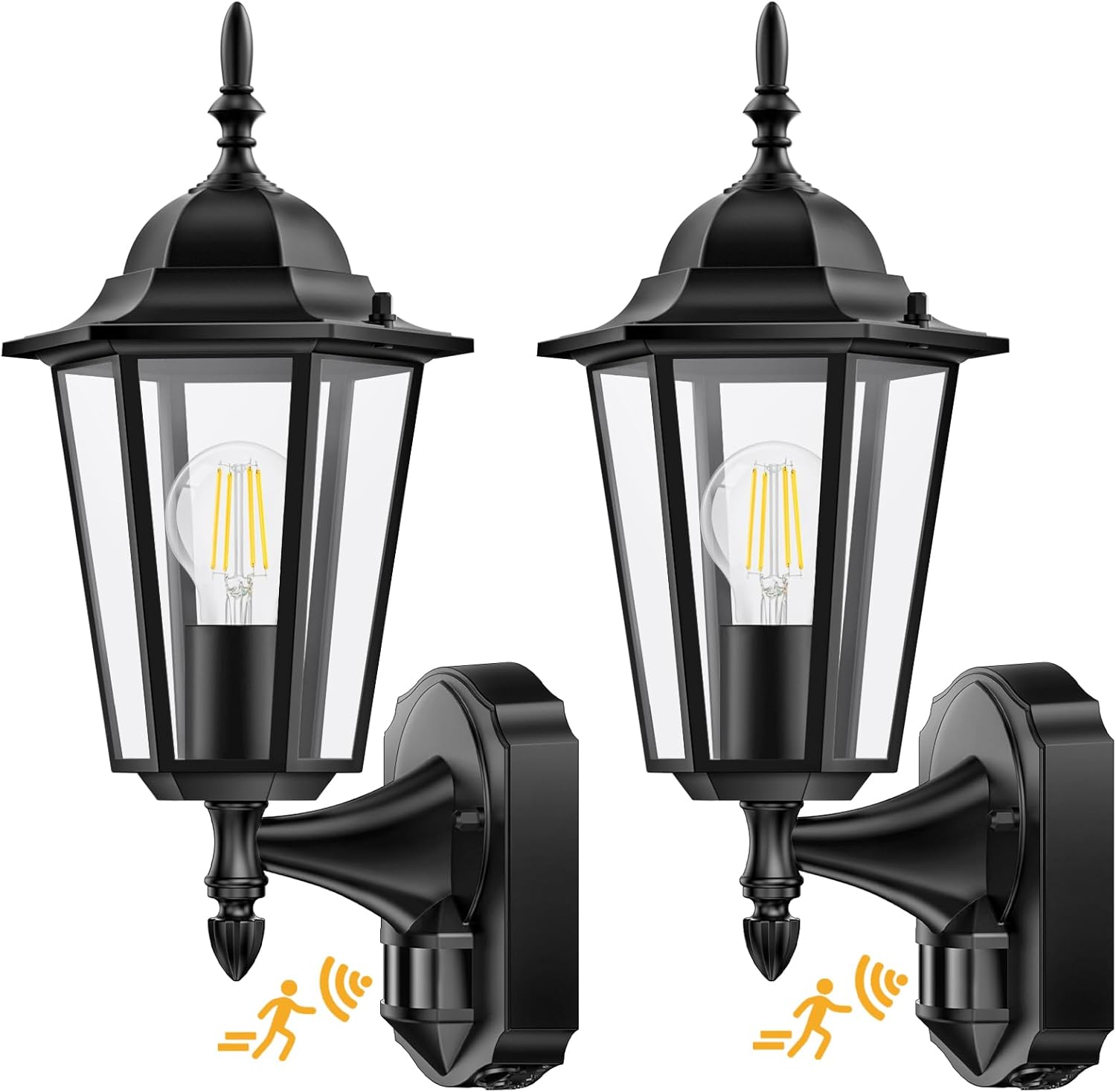 Lamomo Motion Sensor Outdoor Lights for Dusk to Dawn Use