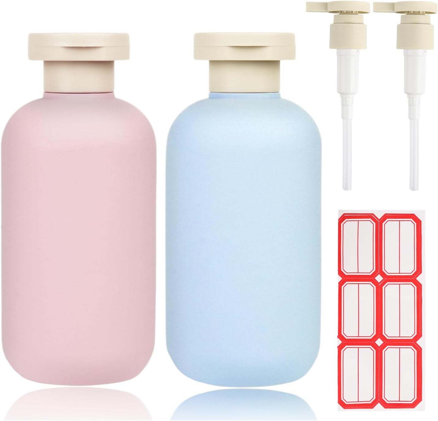 Squeezable Travel Shampoo Set - Leakproof & Refillable