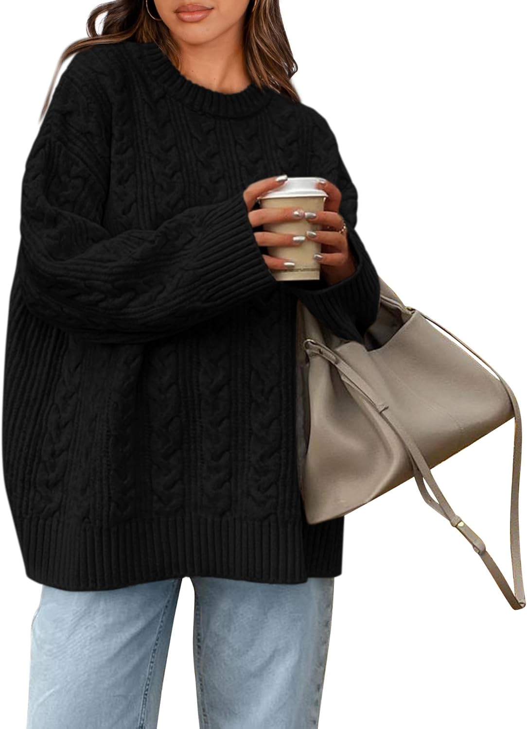 Okiwam Women's Oversized Sweaters for Cozy Fall Fashion