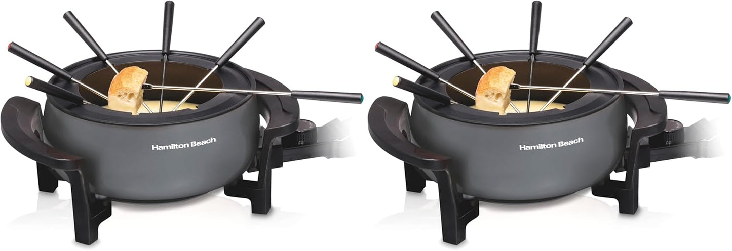 Hamilton Beach Electric Fondue Pot Set for Cheese and Chocolate
