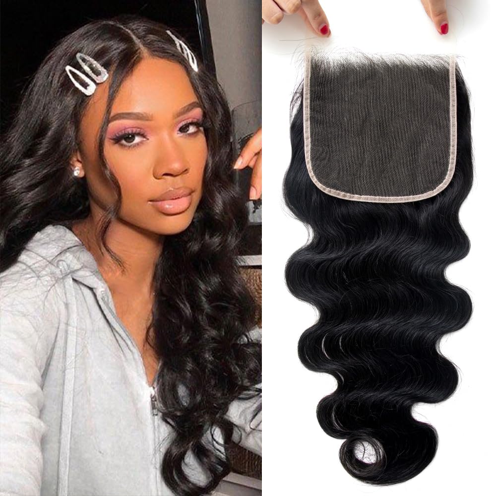 KRN 6X6 HD Lace Closure Body Wave for Natural Hairline