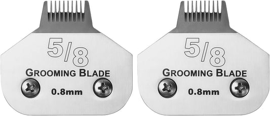 2 Pcs Size 5/8toe Detachable Dog Grooming Blades for Clippers