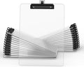 Clear Clipboard with Pen Holder, Letter Size - Durable Transparent