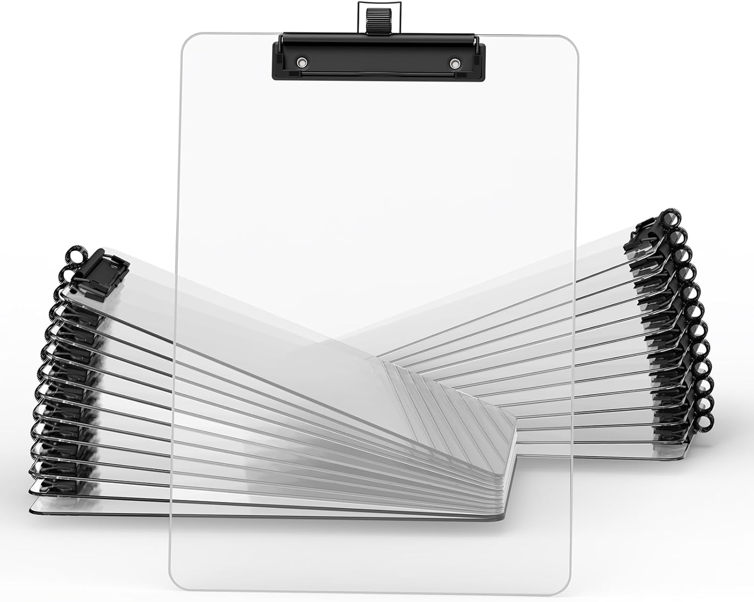 Clear Clipboard with Pen Holder for Classroom and Office Use