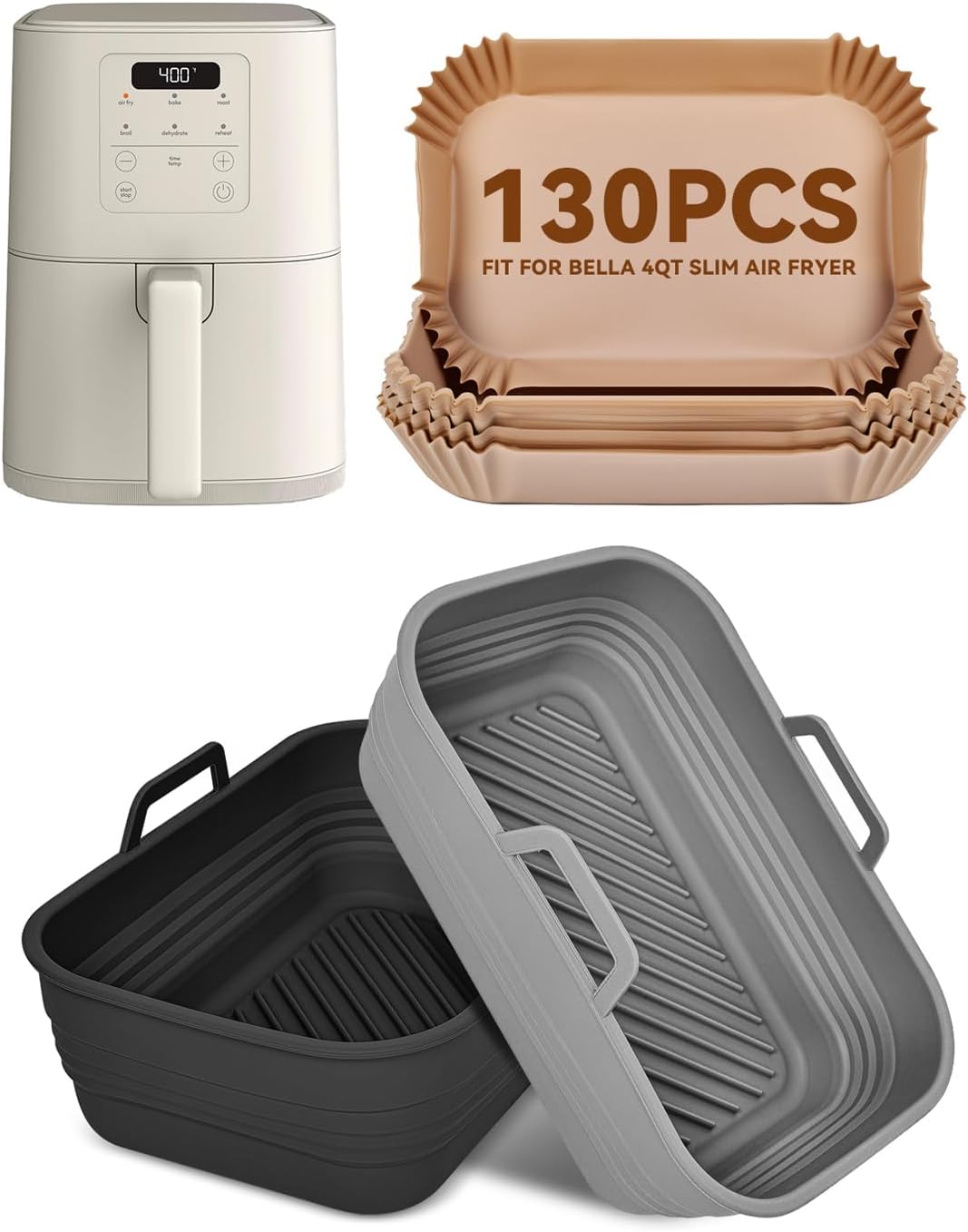 Bella Air Fryer Liners Set: Non-Stick Perfection!