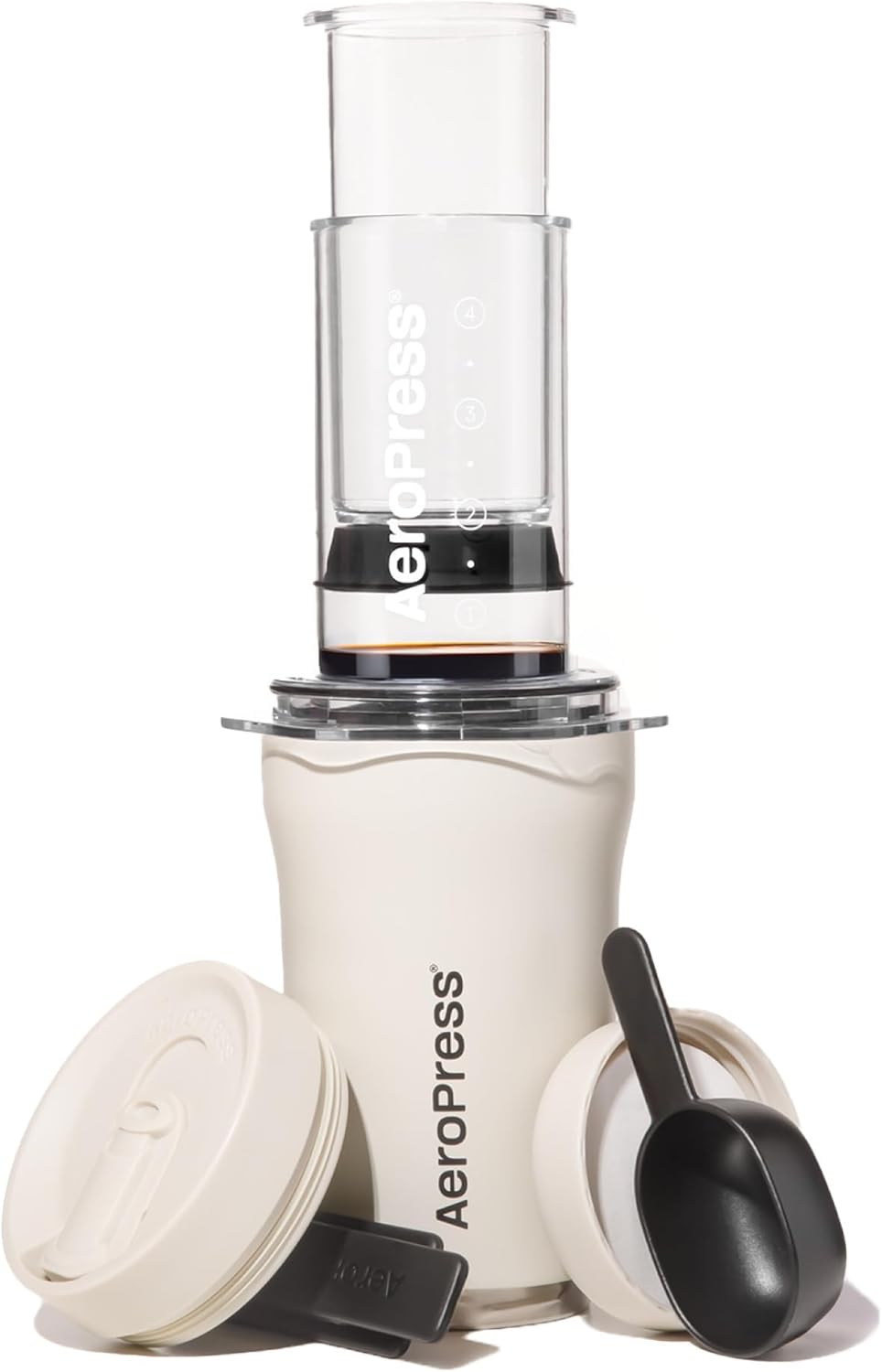 AeroPress Go Plus Portable Coffee Maker for Travel & Camping