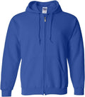 Gildan Men's Full Zip Hoodie - Lightweight Polyester Comfort