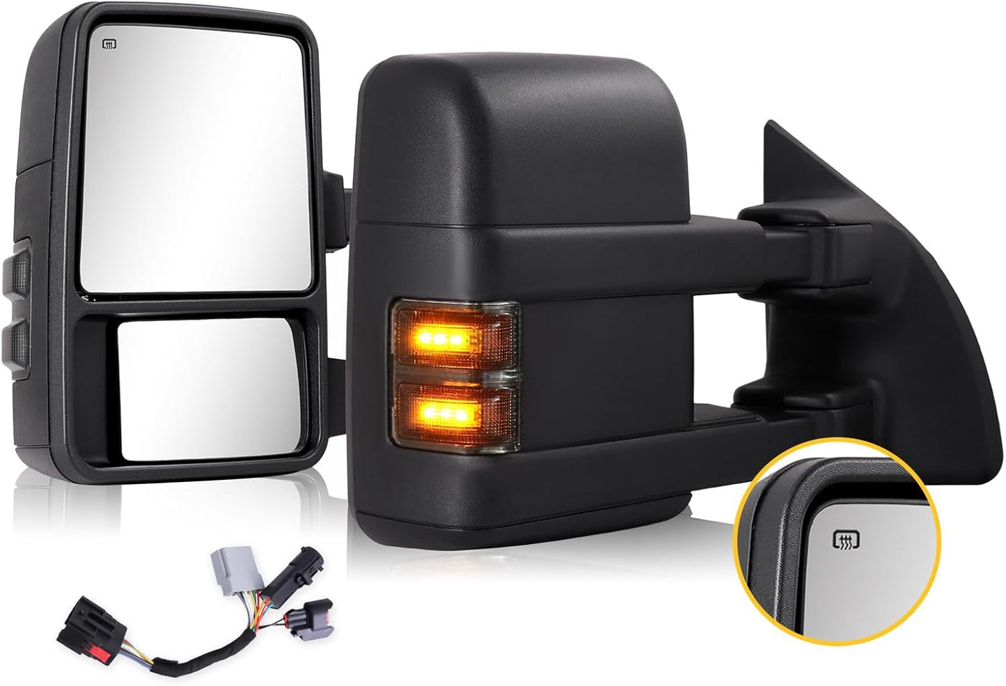 Towing Mirrors for Ford Super Duty & Excursion with Heated Function