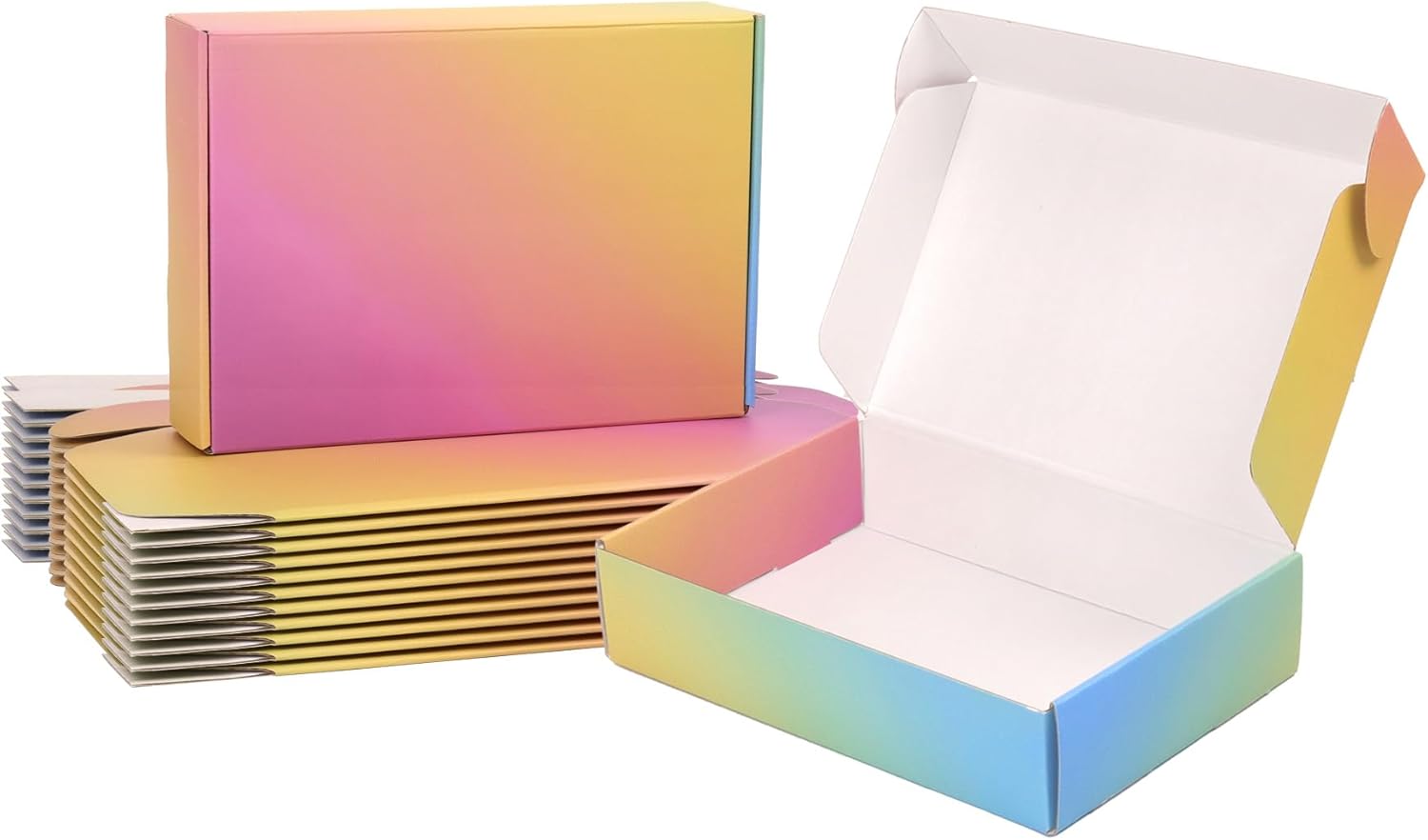 9x6x2 Shipping Boxes for Packaging - Colorful Mailer Boxes
