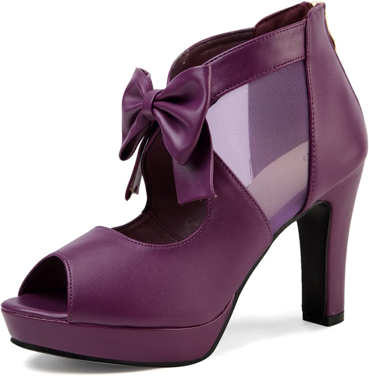 GATUXUS Open Toe Women Platform High Heel Shoes for Events
