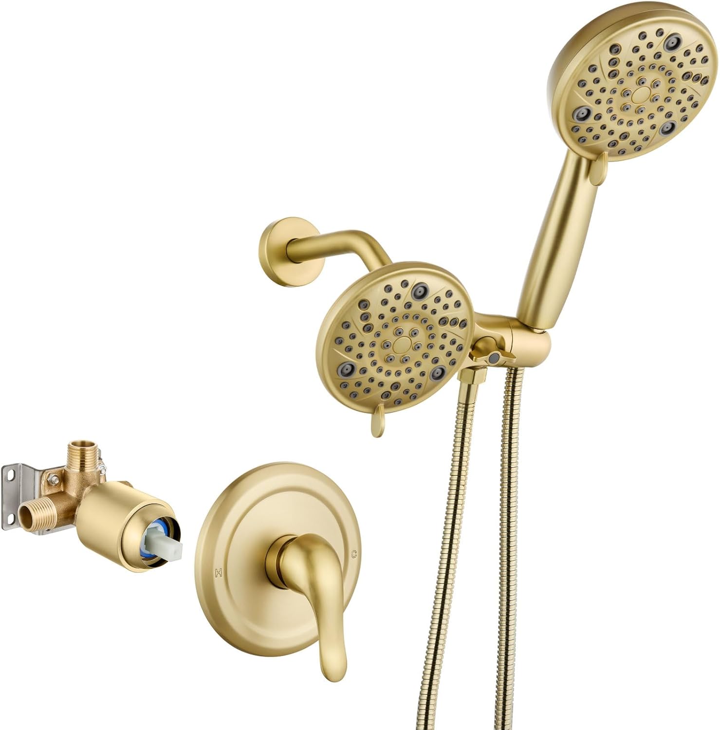 Aolemi Shower Faucet Set with Rain Shower Head and Trim Kit