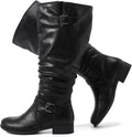 Luoika Women's Extra Wide Calf Knee High Boots (Style 2Q7T)