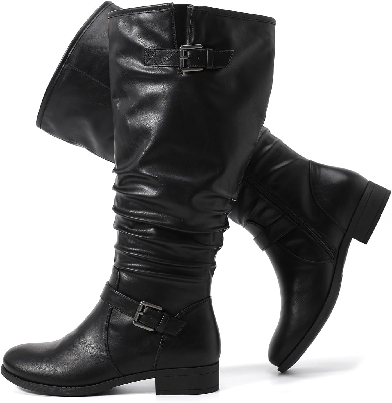 Luoika Women's Extra Wide Calf Knee High Boots for Comfort