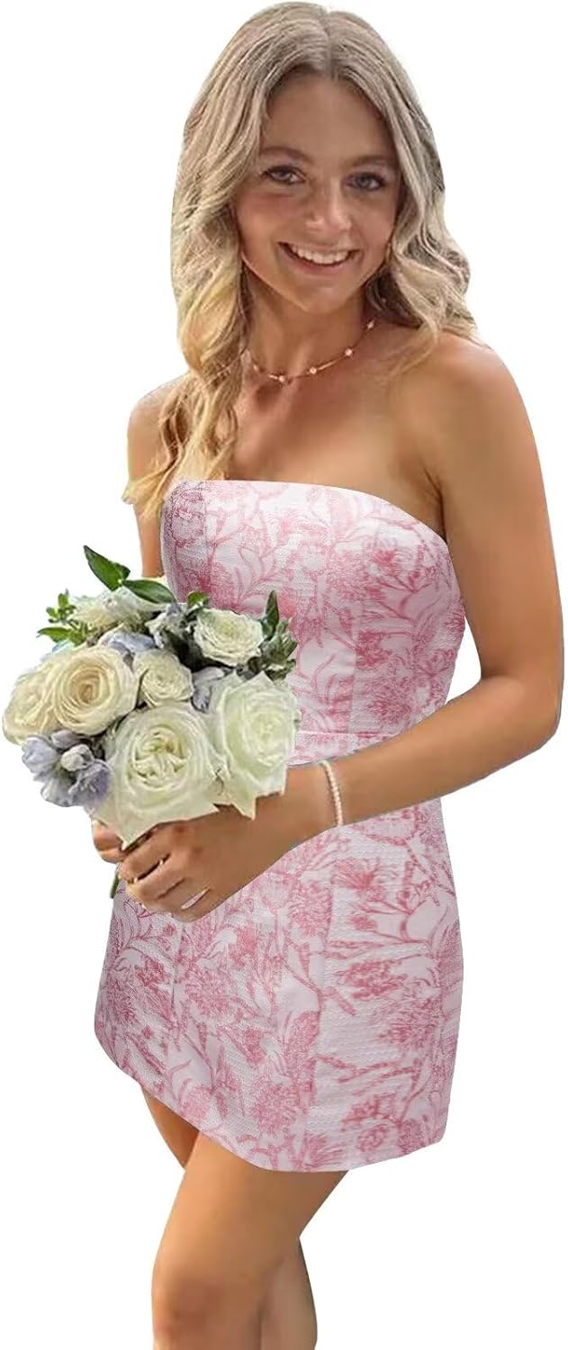Stylish Strapless Satin Homecoming Dresses for Teens 2025