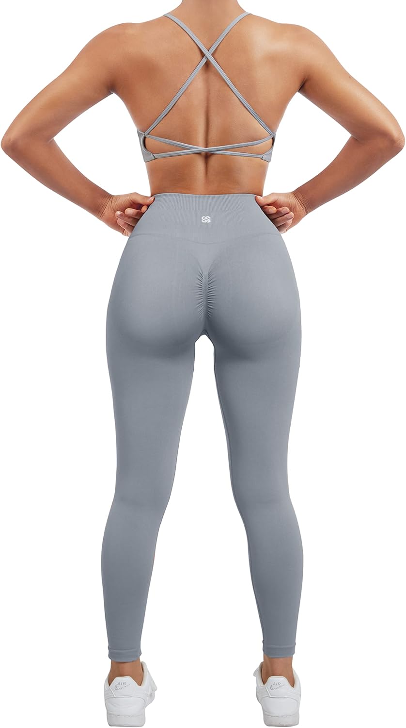 SUUKSESS Women Seamless Workout Sets for Yoga and Fitness