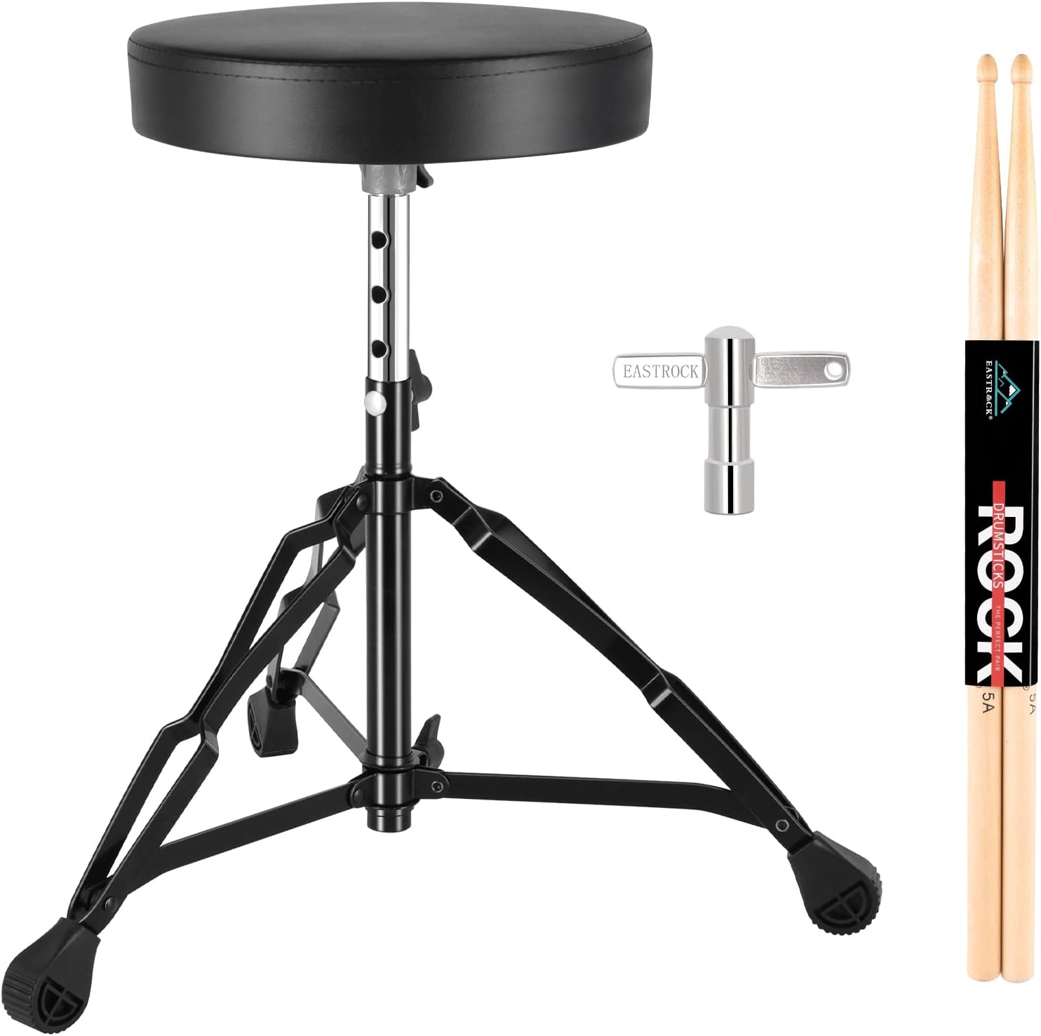 EASTROCK Drum Throne with Anti-Slip Feet for Comfort and Stability