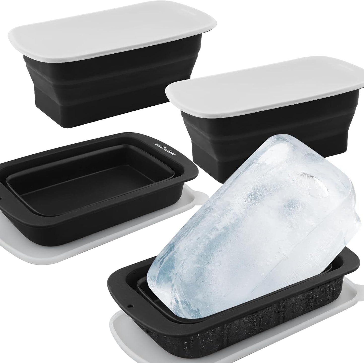 Collapsible Extra Large Ice Block Mold for Ultimate Recovery